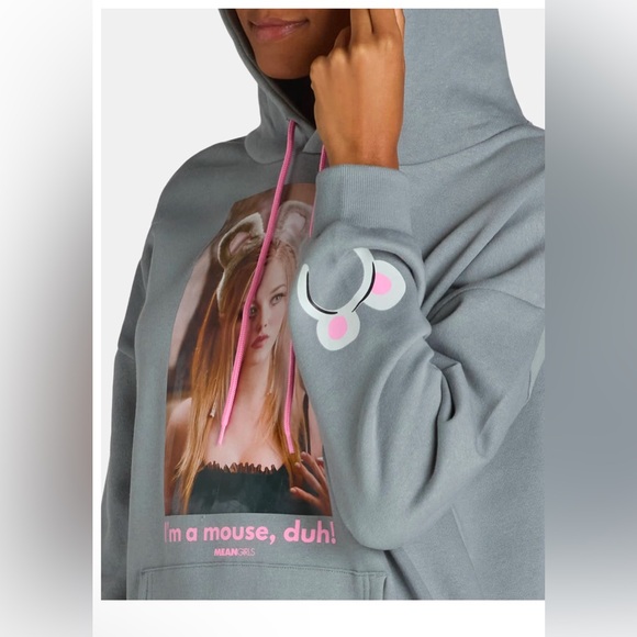 NWT Mean Girls ‘I’m a mouse’ cozy hoodie - Picture 2 of 5